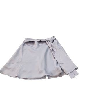 NWOT Lelis Womens Lavender Skirt with Tie Size Medium Side Zip‎ Faux Wrap